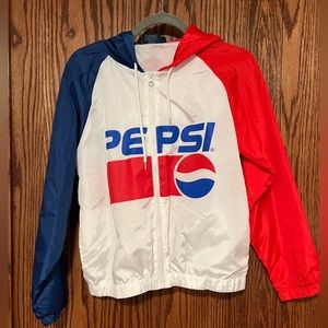 Pepsi windbreaker zip up